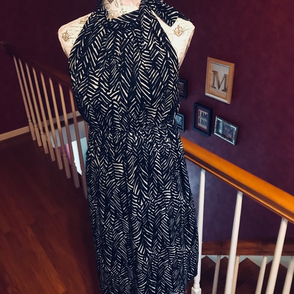 Merona Dresses & Skirts - Navy and White Bow Tie Dress - Medium